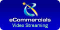 image of logo of eCommercials Video Streaming franchise business opportunity eCommercials Streaming Video franchises eCommercials Streaming Internet Video franchising
