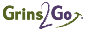image of logo of Grins 2 Go franchise business opportunity Grins To Go franchises Grins 2 Go franchising 