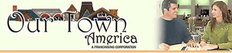 image of logo of Our Town America franchise business opportunity Our Town America franchises Our Town America franchising