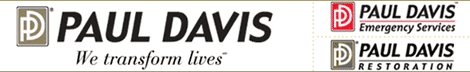 image of logo of Paul Davis franchise business opportunity Paul Davis Restoration franchises Paul Davis Emergency Services franchising