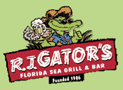 image of logo of RJ Gator's franchise business opportunity RJ Gator's restaurant franchises RJ Gator's grill and bar franchising