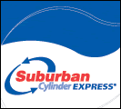 image of logo of Suburban Cylinder Express franchise business opportunity Suburban Cylinder franchises Suburban Cylinder propane tank delivery franchising
